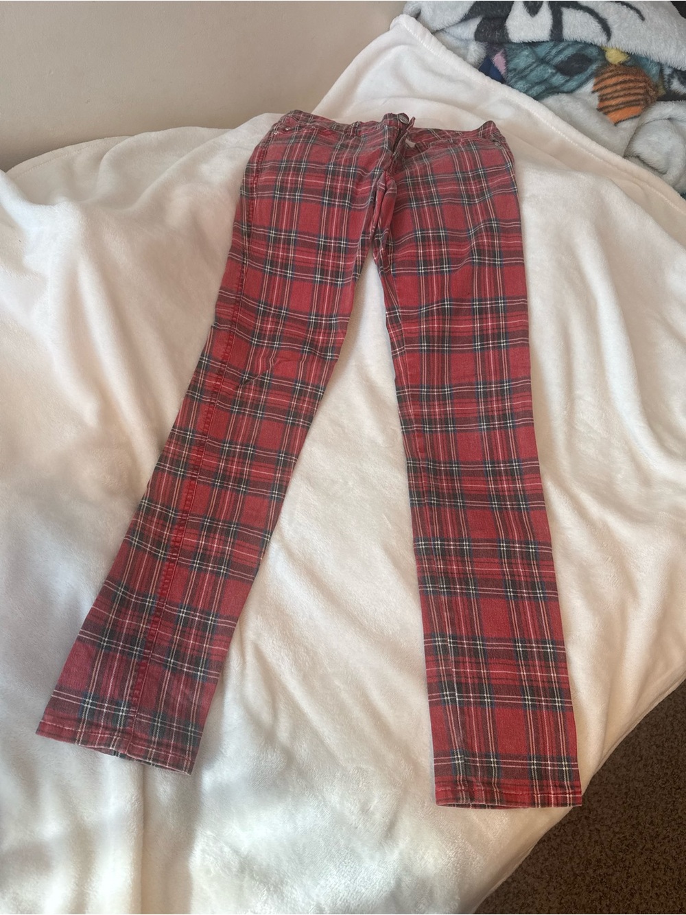 Vintage Tripp NYC Red Plaid Skinny Pants